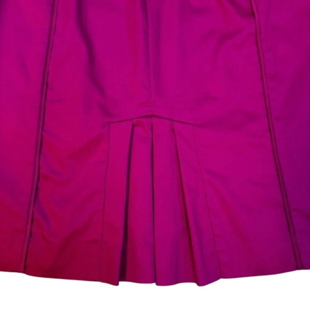 Worthington Women's Size 12 Magenta Pencil Skirt Belted Pleated Business Casual‎